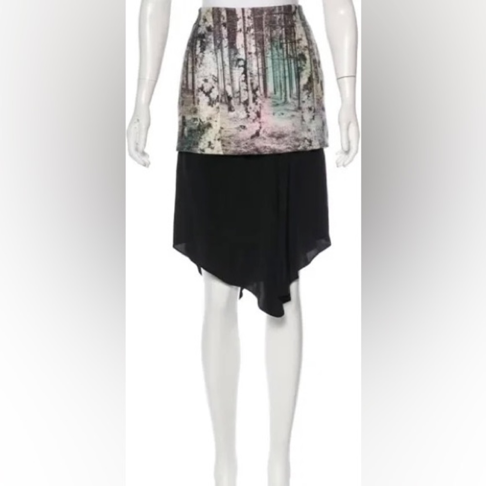 Tibi | Printed Skirt | Silk Underskirt | Small size 4